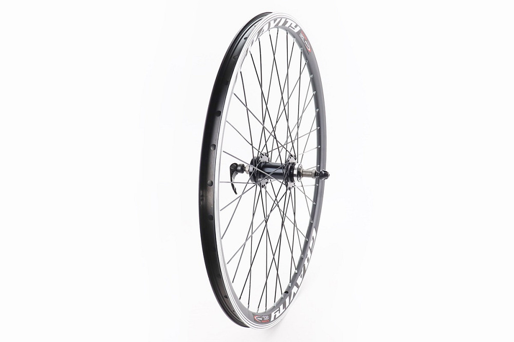 Колесо 26" заднє V/Disk-brake, обід та втулка 14Gx36H алюмінієві, пром-підшипники 6200 2RS, під вільнобіг, кріпл. ексцентрик, "GRAVITY" Бершадь - фото 1