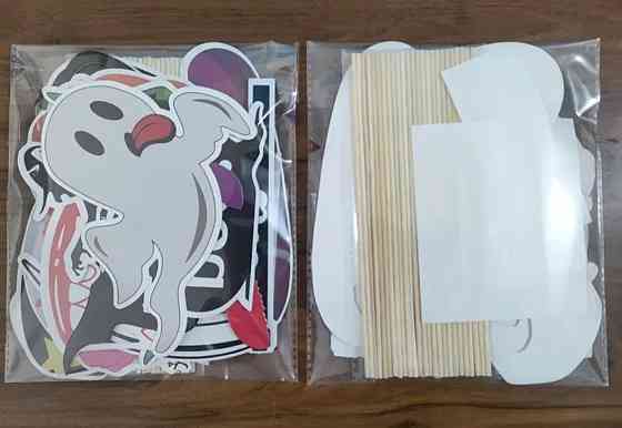 Бутафория на Хэллоуин на палочках 25 деталей one size разноцветный Киев