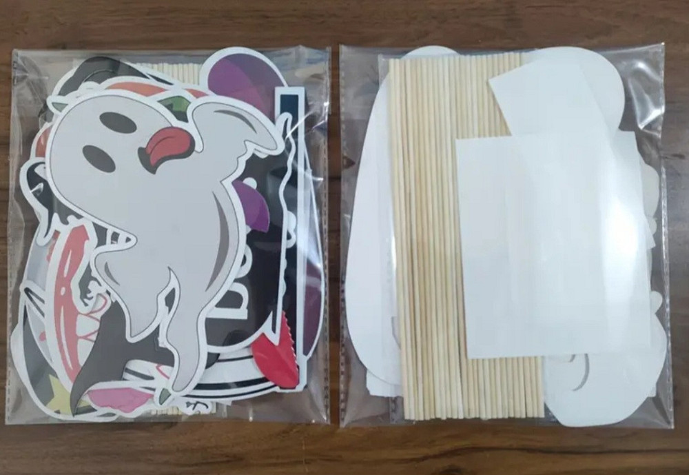 Бутафорія на Хелловін на паличках 25 деталей one size різнобарвний Київ - фото 2