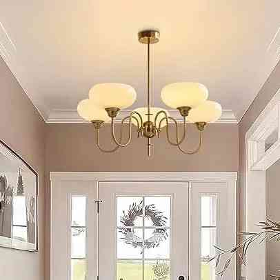 Светодиодная люстра Звоночек 5025 (Золотая) на 5 плафонов Винница