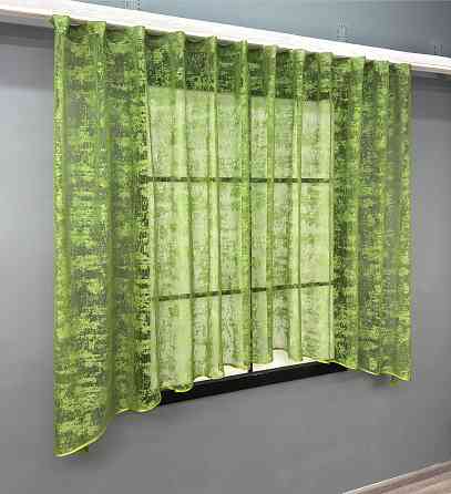 Кухонна арка VR-Textil № 1663т жакард "Мармур Al-1" оливковий 280х150 см (51-226) Київ
