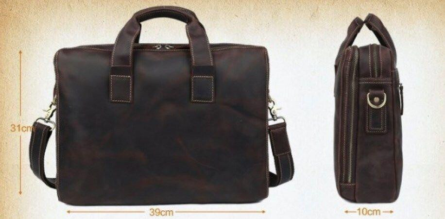 Сумка Vintage 14567 з вінтажної шкіри Коричнева Київ - фото 4