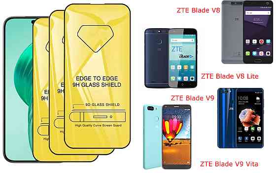 Захисне скло DefenzoGlass для ZTE Blade V8, V8 Lite, V9, V9 Vita – подвійна міцність Київ