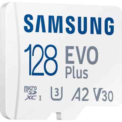 Карта пам'яті Samsung 128 GB microSDXC Class 10 UHS-I U3 V30 A2 EVO Plus+SD Adapte (MC128SA/EU) Вінниця