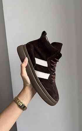 Molly Кроссовки женские MOLLY коричневые замша натуральная зимние (5725) Коломыя