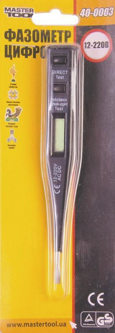 Фазометр цифровой 220-240В 155мм 40-0003 Харьков - изображение 2