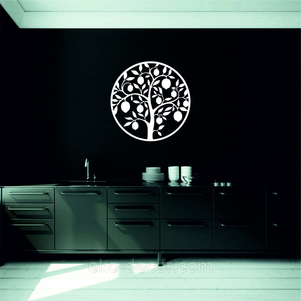 Декоративное настенное 3D Панно «Дерево в кругу» Декор на стену с объемом 70*70 см, Белый Киев - изображение 7
