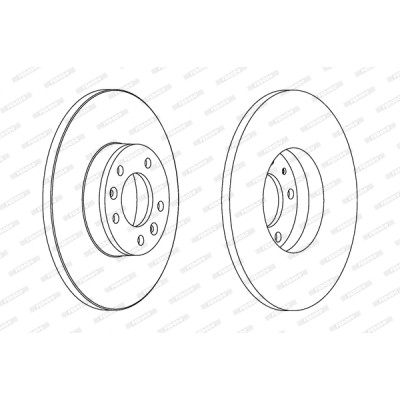 Гальмівний диск FERODO DDF1602 Вінниця - фото 1