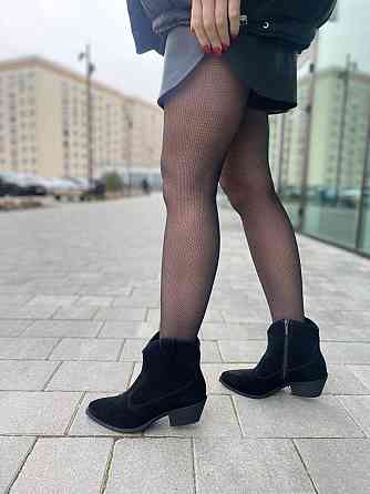 Dino Vittorio Черевики жіночі демісезонні весна-осінь чорні, натуральна замша на підборах р. 37 Коломия