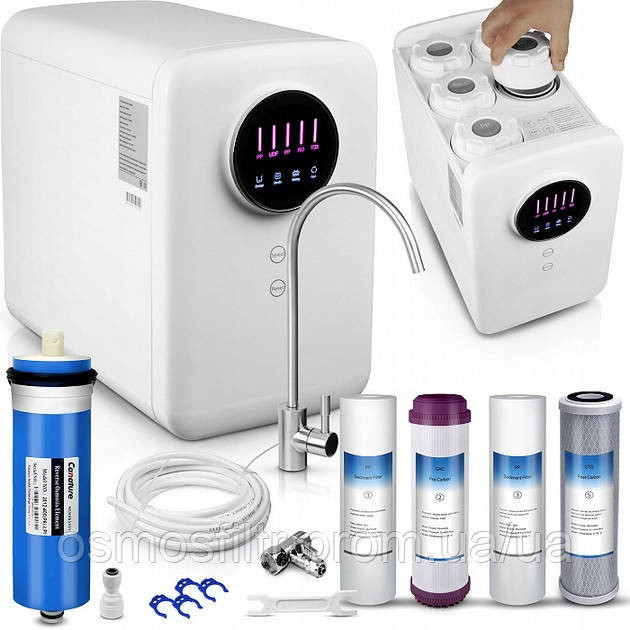 Система обратного осмоса Canature RO-400 UX\DF с помпой (RO-400 UX\DF) Киев - изображение 5