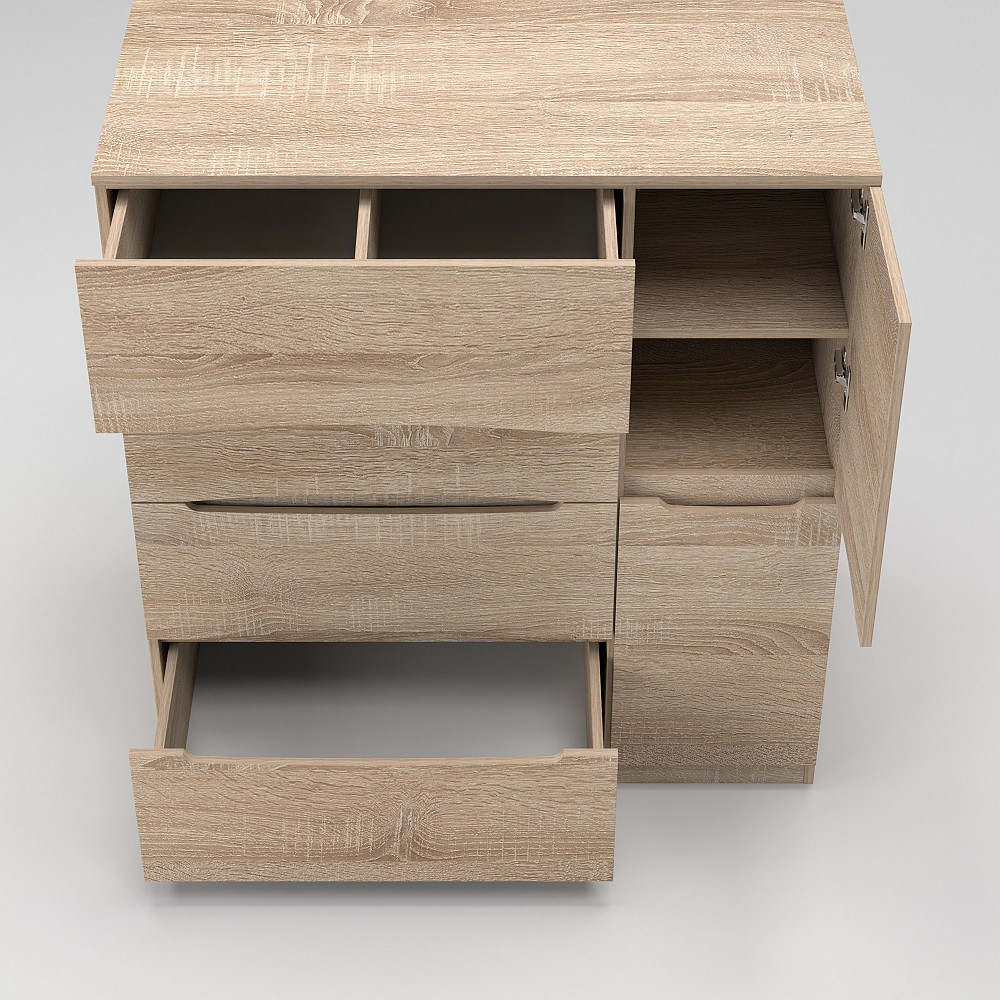 Комод Дельта №2, Дуб Сонома, 1090/610/1200 Львів - фото 3