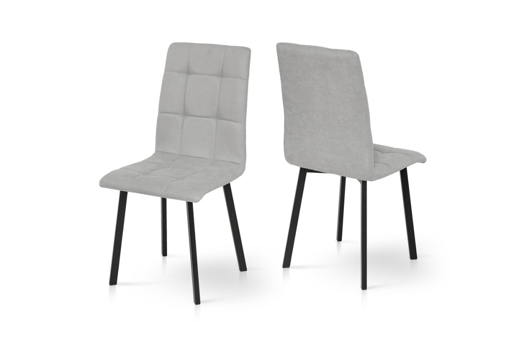 Стілець Трініті, метал чорний/ тканина світ-сіра-- Київ - фото 7