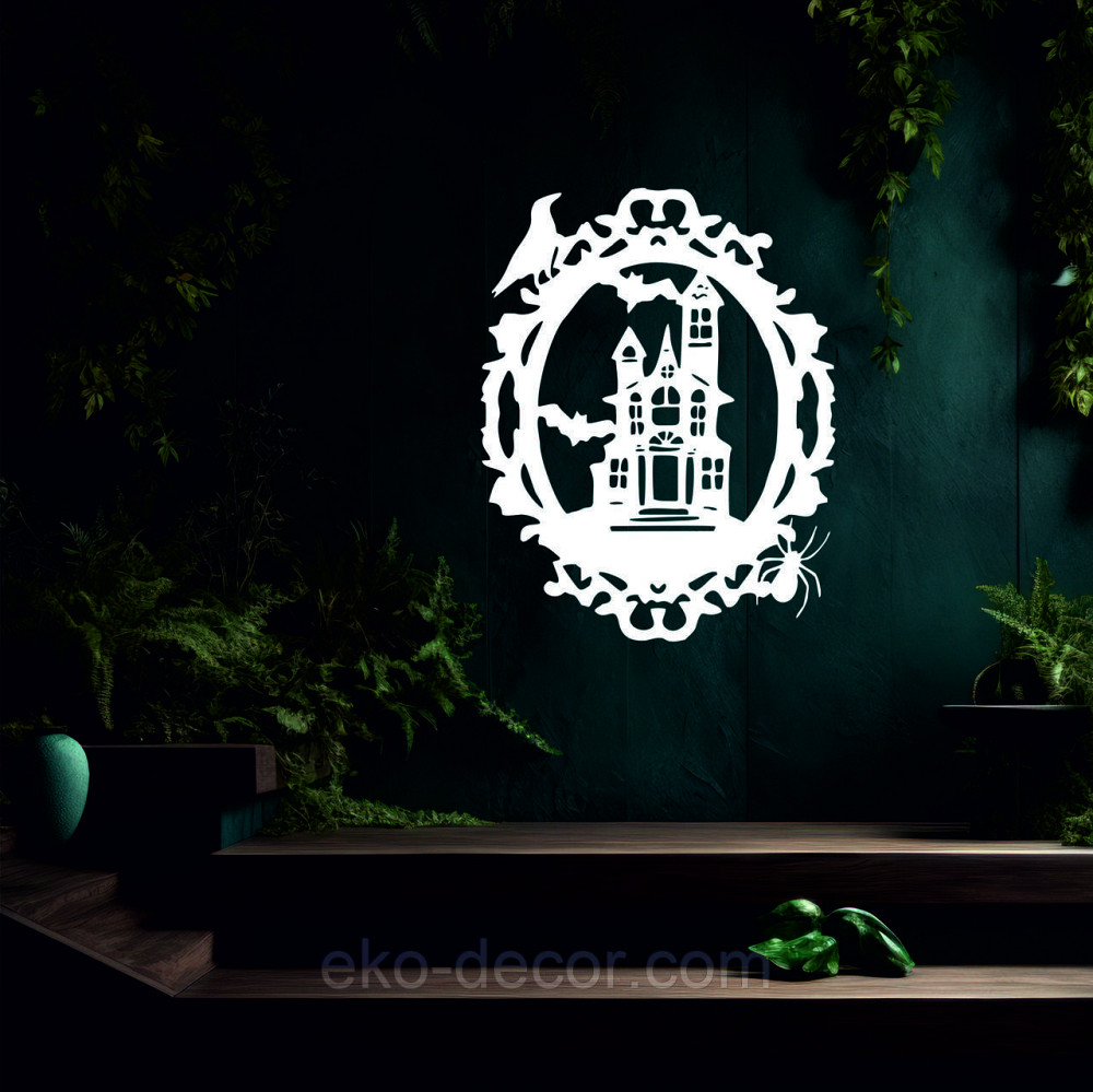 Декоративне настінне Панно «Замок», Декор на стіну 110*86 см, Білий Київ - фото 3