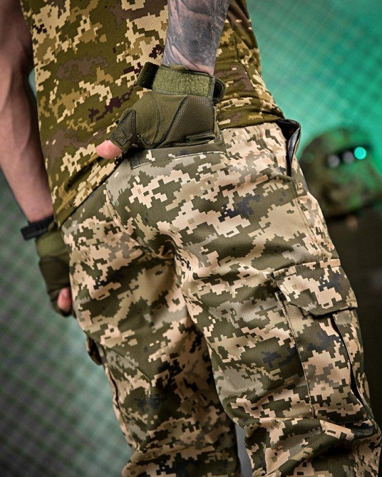 Тактические мужские летние штаны 54 рджогер на резинке облегченные пиксель Одесса - изображение 7