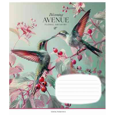 Зошит Школярик Blooming avenue 18 аркушів лінія (018-3553L) Вінниця
