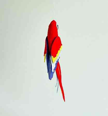 Мягкая фетровая игрушка попугай ручной работы – безопасная развивающая игрушка Киев