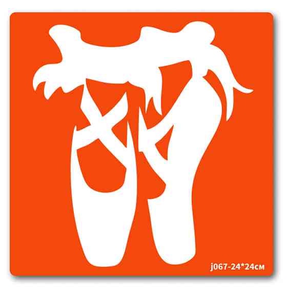 Трафарет для био-тату Балет-1 j067-24*24см, размер 24 х 24см Винница