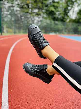 No brend Кеди жіночі M120-1 чорні (весна-осінь, еко-шкіра) (4756) Коломыя