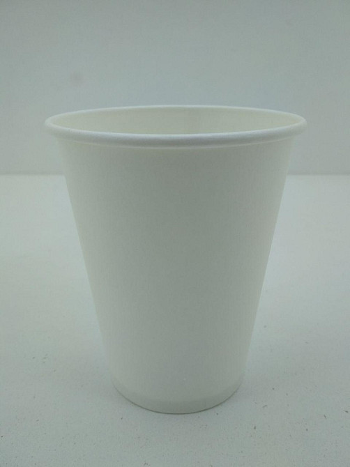 Стакан картонний кольоровий для дня народження, свята 400 мл "білий Тайм" Маестро (50 шт) Харків - фото 1