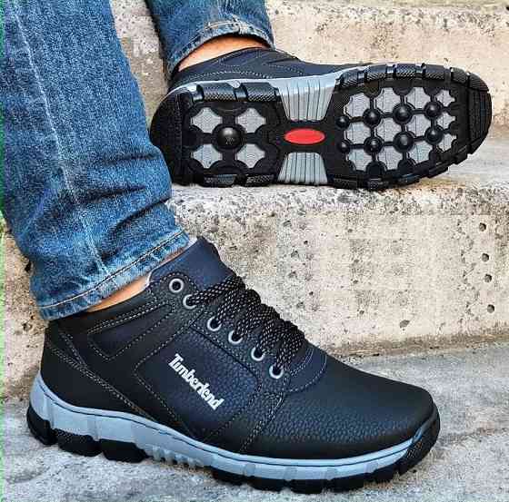 Черевики Зимові Чоловічі Кросівки на Хутрі Чорні з Махом (розміри: 40,41,42,43,45) Відео Огляд Дніпро