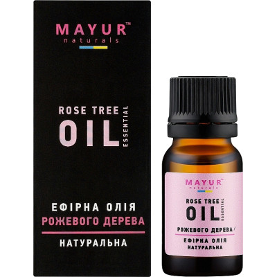 Эфирное масло Mayur Розового дерева 10 мл (4820230951943) Винница - изображение 2