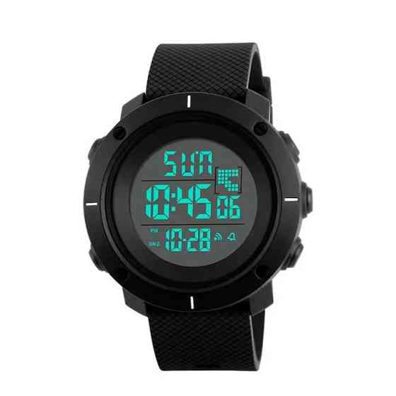 Мужские спортивные часы Skmei 1213 dekker черные Киев