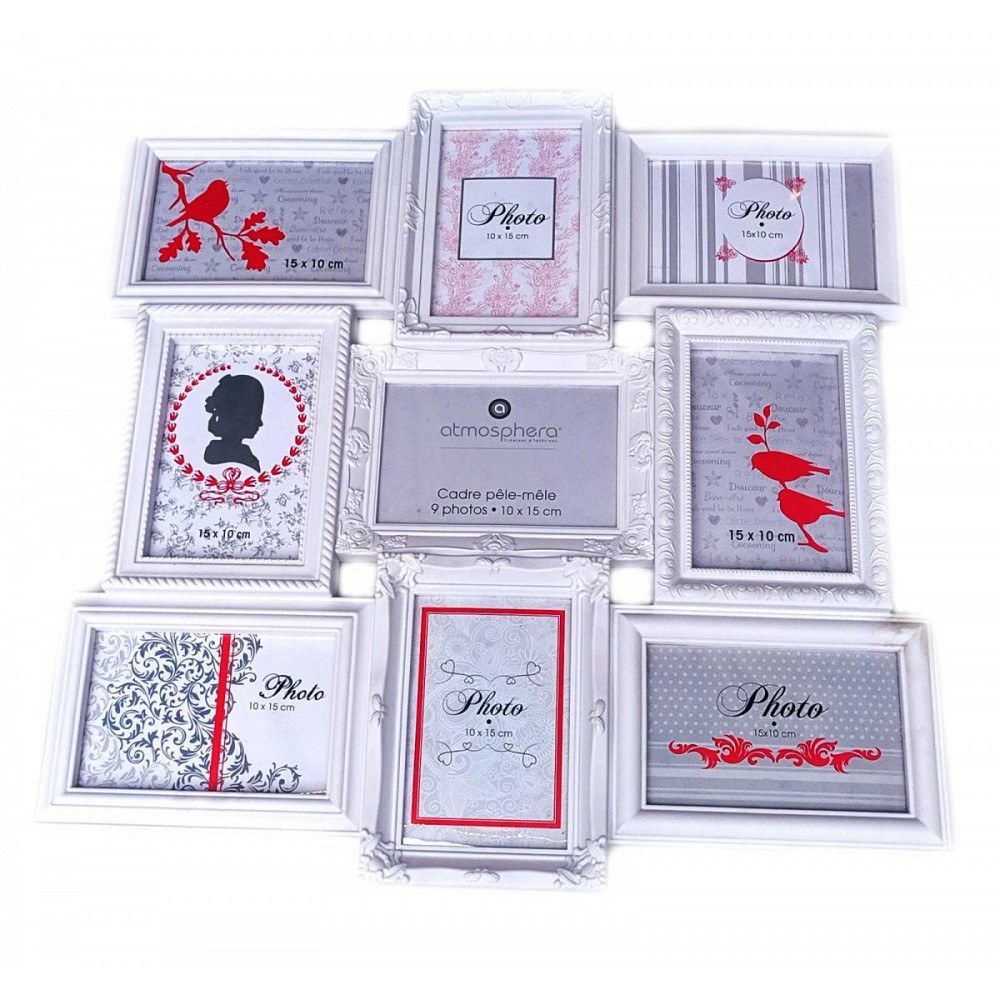 Фоторамка коллаж для 9 фото белая Киев - изображение 1