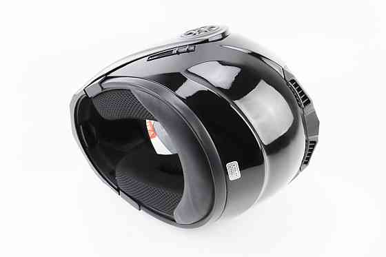 Шолом модуляр, закритий з відкидним підборіддям+відкидні окуляри BLD-159 S (55-56см), ЧОРНИЙ глянець Киев