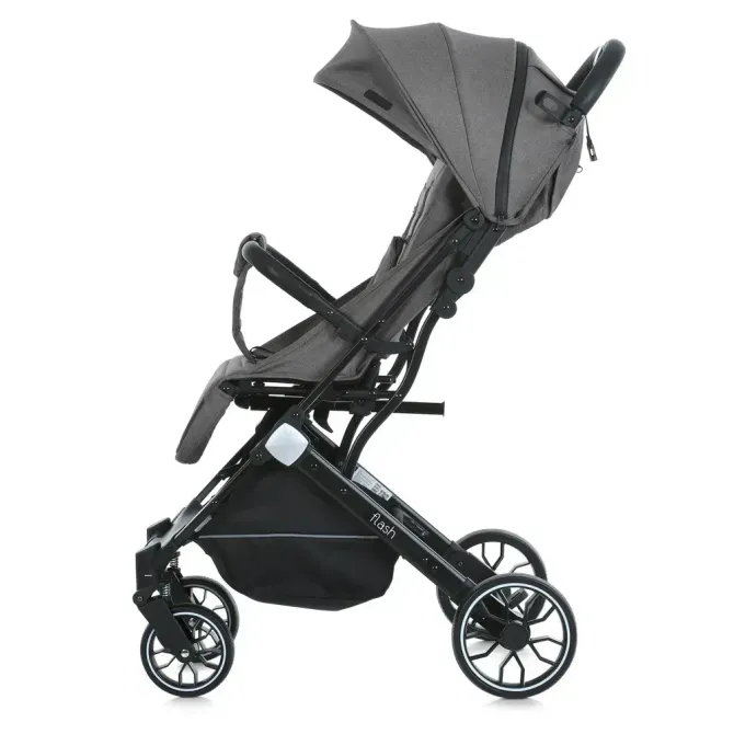 Коляска дитяча FLASH Chocolate прогулянкова з чохлом на ніжки Коричнева (M 5727-1) Чернігів - фото 4