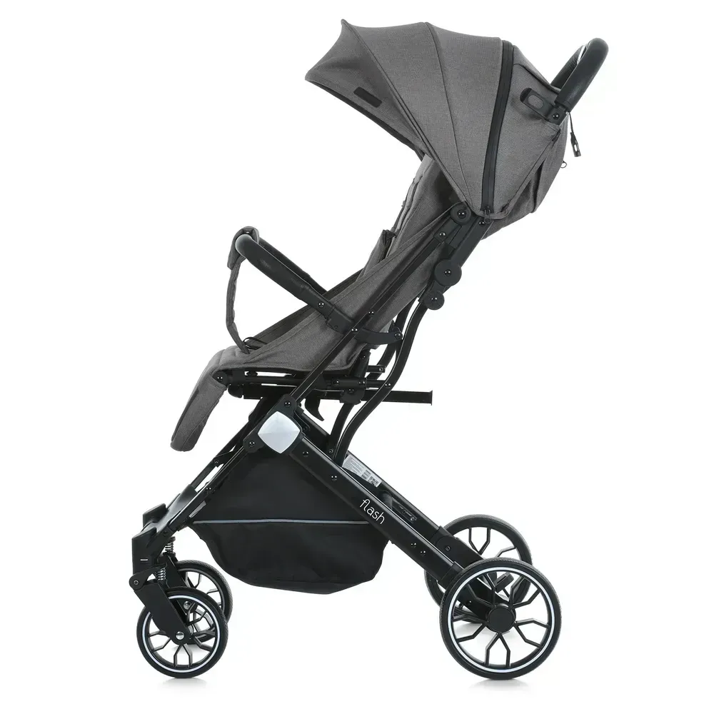 Коляска дитяча FLASH Chocolate прогулянкова з чохлом на ніжки Коричнева (M 5727-1) Чернигов - изображение 4