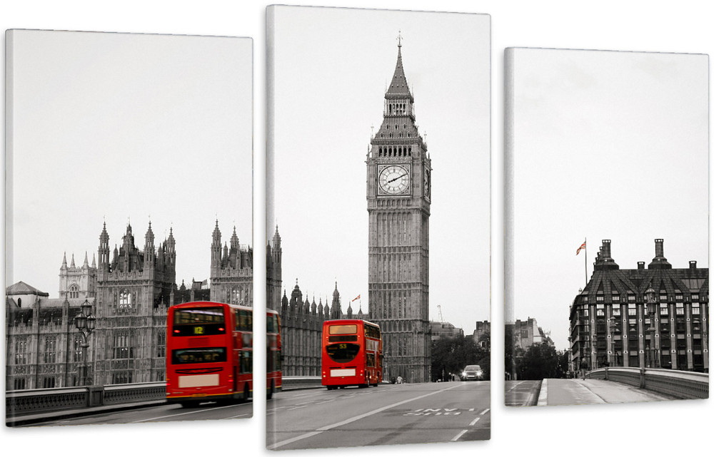 Модульная картина в гостиную / спальню Вежа  Біг бен   Art-524_3 100x150 см Киев - изображение 1