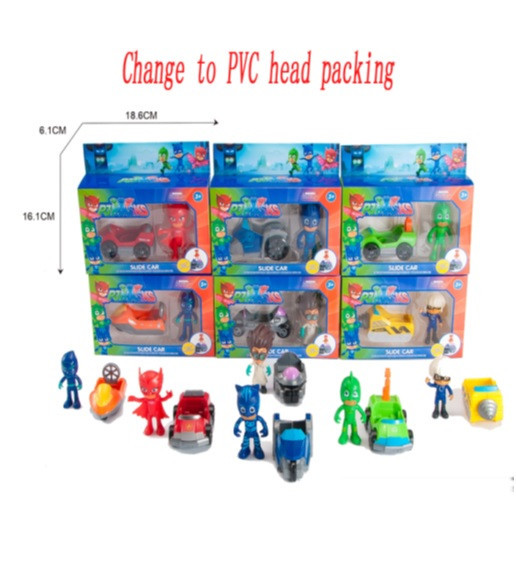 Герои PJ MASKS K2127 (288шт/3) +трансп.ср-во, 6 видов, в пакете, шт Киев - изображение 1