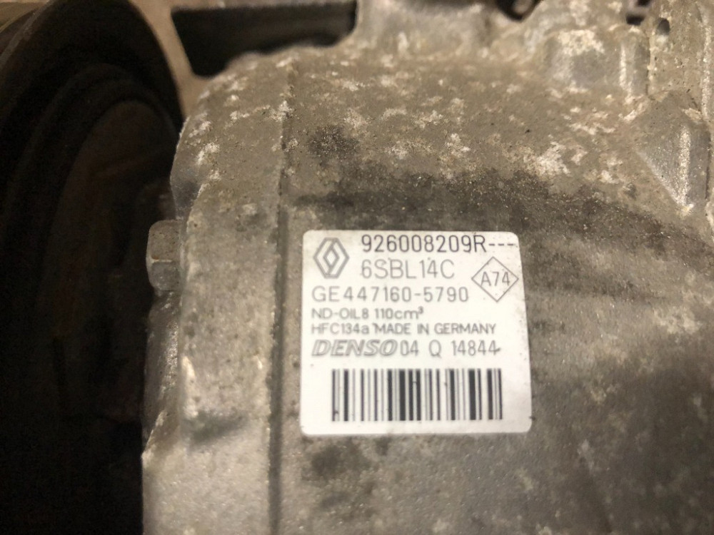 Компресор кондиціонера Renault Scenic III 1.5 dci 2009-2016 (926008209R) Ковель - изображение 1