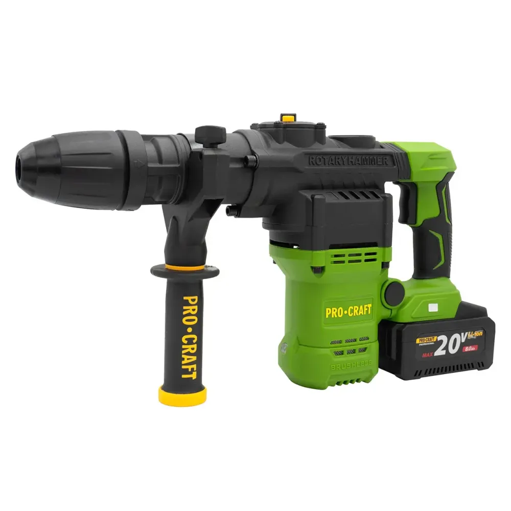 Перфоратор професійний акумуляторний 20 В безщітковий Procraft PHA50,перфоратор безщітковий SDS‑Max Li‑Ion, 7 Дж Львів - фото 2