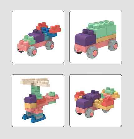 Мягкий силиконовый конструктор для детей Soft rubber building blocks 40 шт Киев