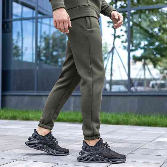 Чоловічі штани джогери з кишенями хакі Pobedov 007 ЗИМА Київ