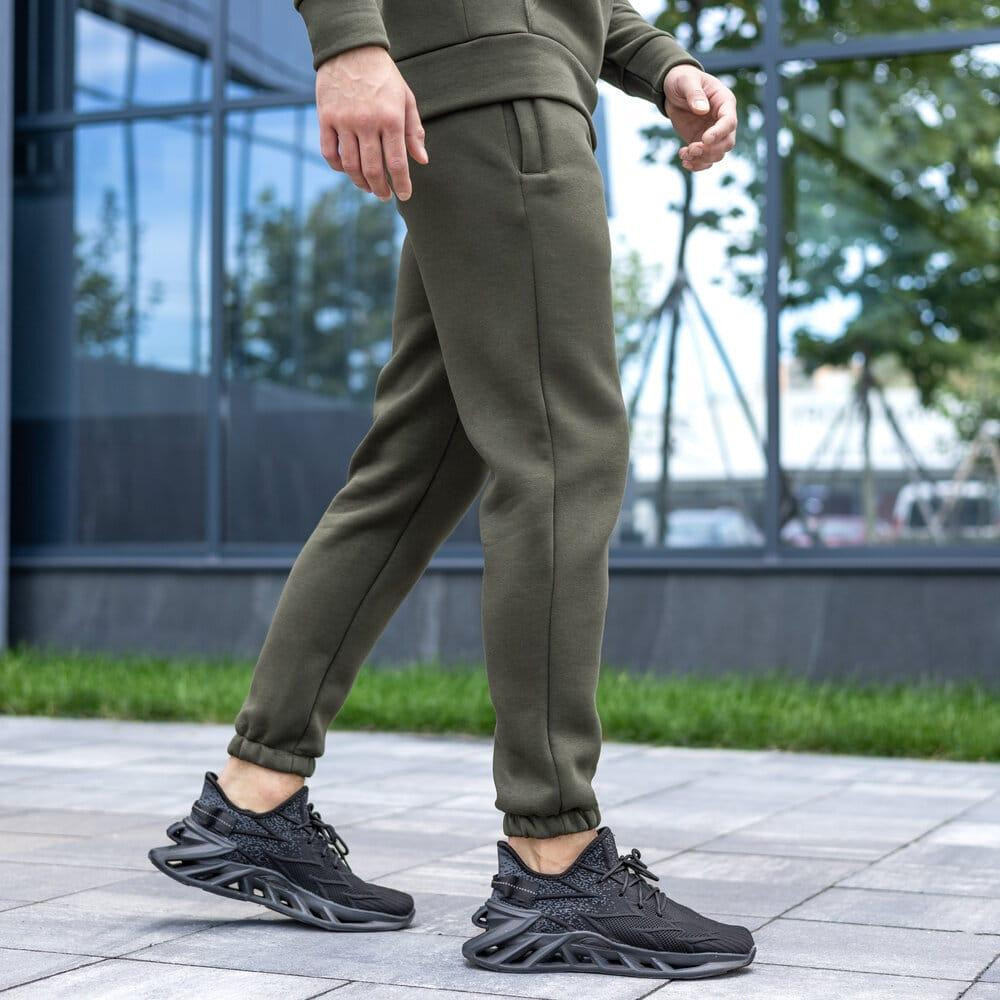 Чоловічі штани джогери з кишенями хакі Pobedov 007 ЗИМА Київ - фото 6