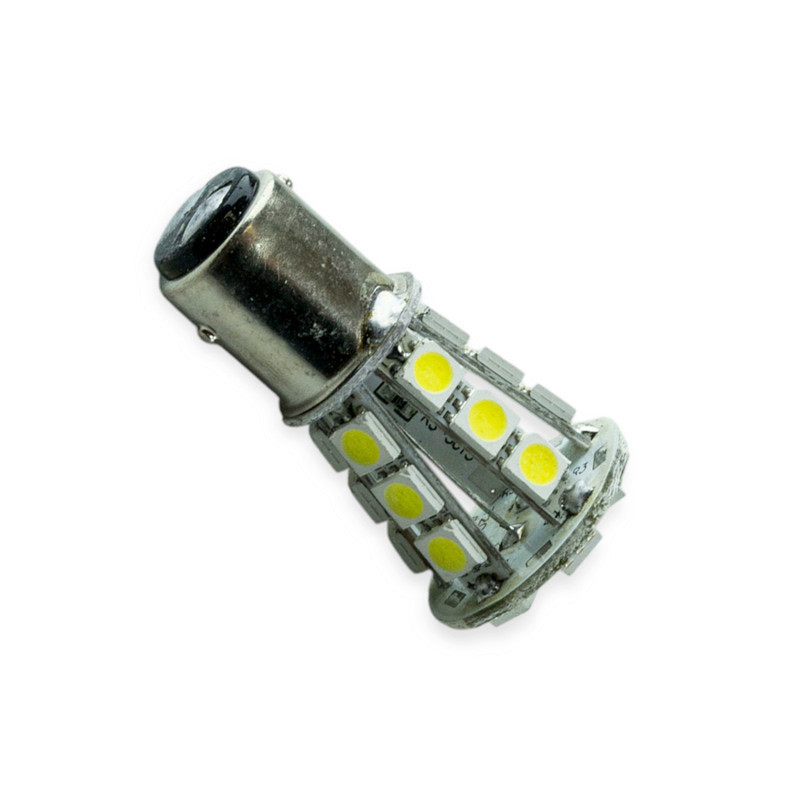 Автолампа А 12-21 5 белая 27 SMD (15 8) 5050 светодиодная Мукачево - изображение 1