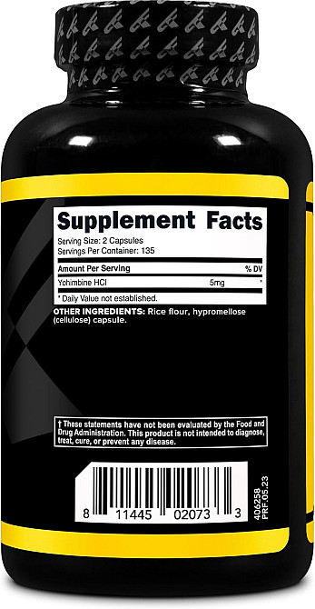 Йохимбин Primaforce Yohimbine HCl 2,5mg 270caps Луцк - изображение 2