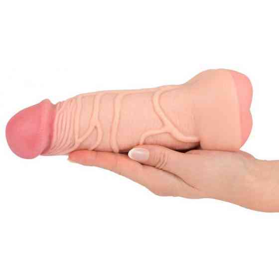 Мастурбатор-насадка 2 IN 1 Nature Skin Extension + Masturbator (Вагина) Sex Aura Киев