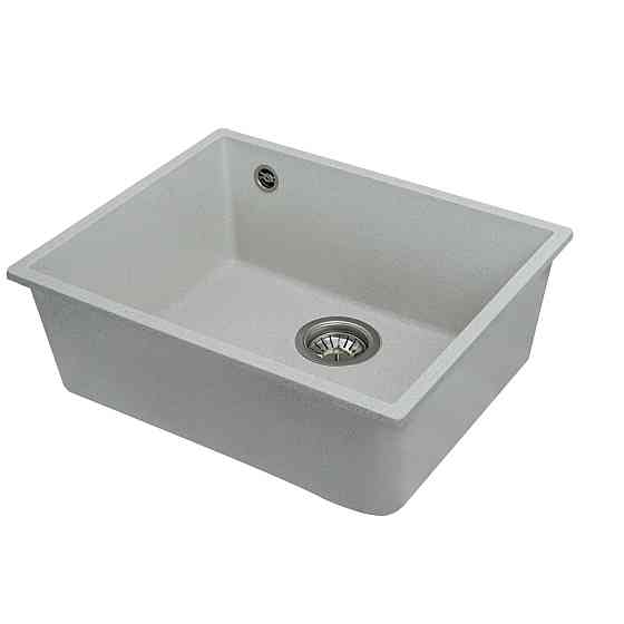 Гранітна мийка для кухні VALESO OASIS 5444 матова Біла в крапку Коломыя