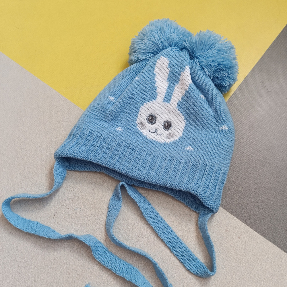 Шапочка тепла дитяча 38-40 на завязках Київ - фото 1