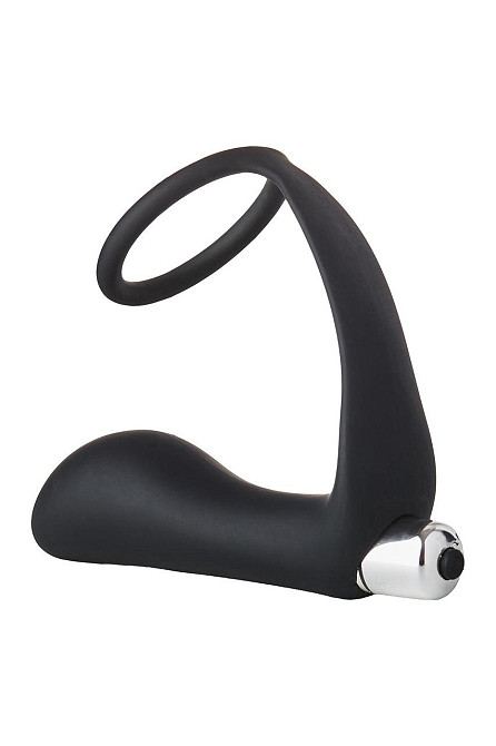 Анальная пробка с эррекционным кольцом FANTASSTIC VIBRATING ANAL PLUG WITH COCKRING BLACK Sex Aura Киев - изображение 5
