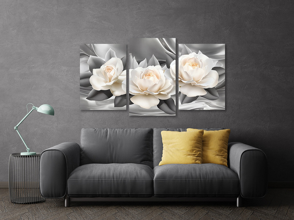 Модульная картина в гостиную / спальню Ніжні Троянди  Art-666_3 100x150 см Киев - изображение 3