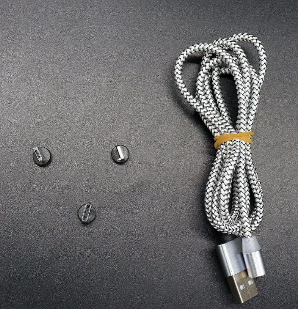 Магнітний кабель для зарядки телефону та планшету 3в1 з круглими роз'ємами (Micro, Lightning, Type-C) M3 Одеса - фото 9