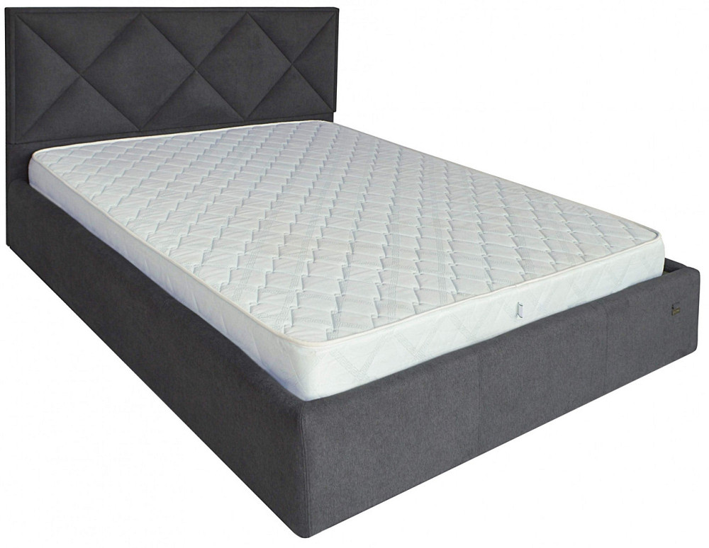 Кровать Двуспальная Leeds Comfort 180 х 200 см Мисти Dark Grey A1 С подъемным механизмом и нишей для белья Темно-серый Днепр - изображение 16