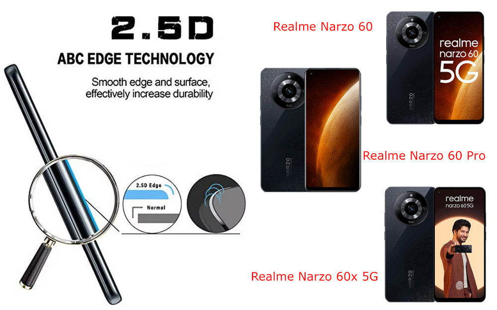 Захисне скло ArmorGlass для Realme Narzo 60, Narzo 60 Pro, Narzo 60x 5G – стійке до подряпин та ударів Київ - фото 2