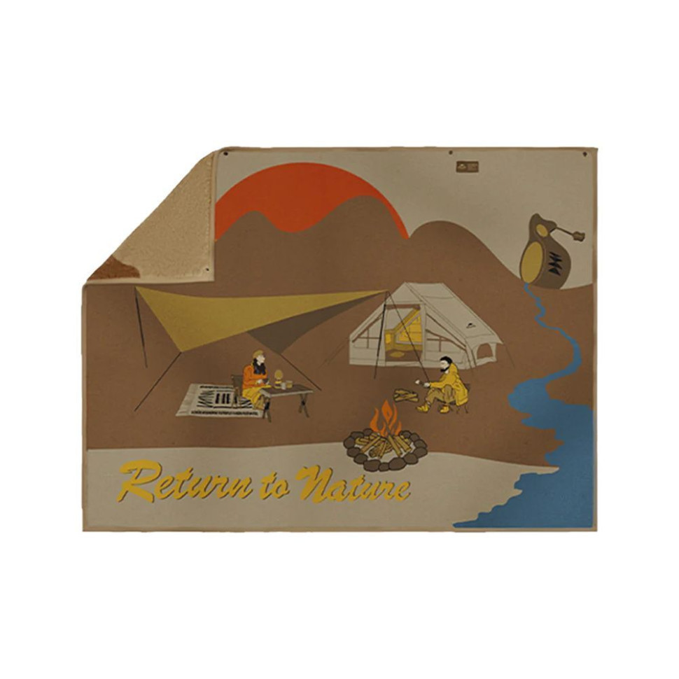 Ковдра вогнетривка Naturehike CNH22JU017, бежевий з малюнком Київ - фото 1