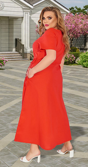 Лляне плаття великого розміру (52) Київ - фото 3