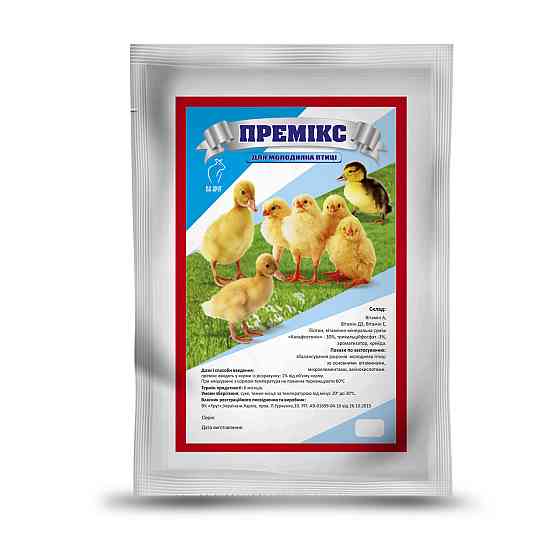 Премікс для молодняку птиці 1 кг Круг Вінниця